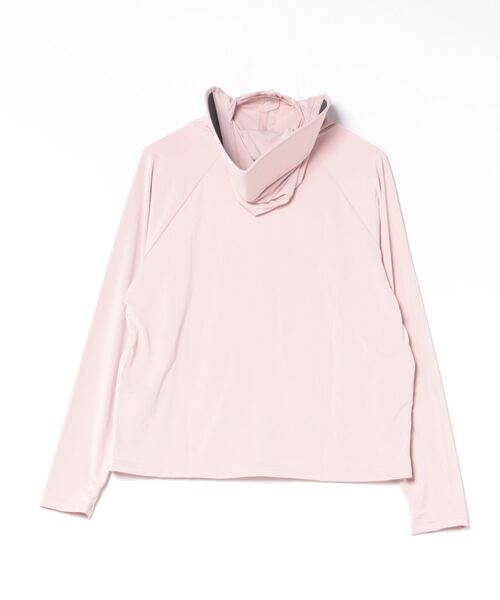 aimoha(アイモハ)の「UVカット 接触冷感 フェイスカバー付き フード付きジップパーカー (LV)(パーカー・レディース・ピンク/ホワイト/ライトグレー・LARGE/MEDIUM)」の22枚目の写真