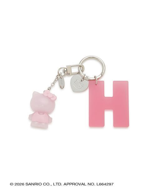 sanrio house(サンリオハウス)の「ハローキティイニシャルチャーム【H】(キーケース/キーアクセサリー・レディース・ホワイト/ライトブルー/ライトピンク/ブラック・F)」の5枚目の写真