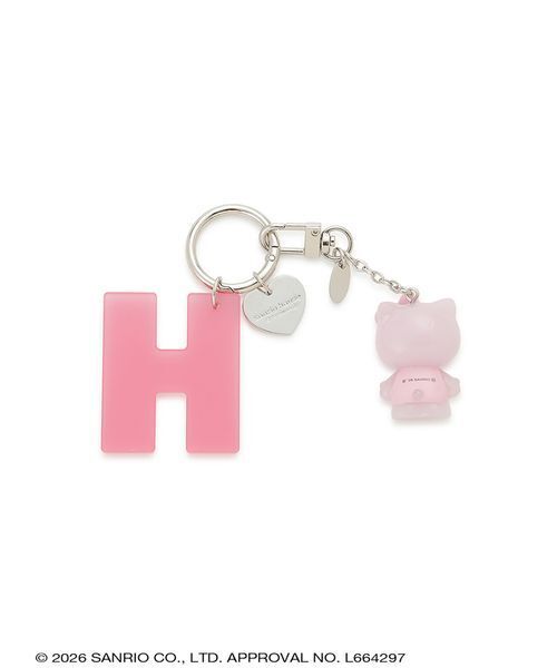 sanrio house(サンリオハウス)の「ハローキティイニシャルチャーム【H】(キーケース/キーアクセサリー・レディース・ホワイト/ライトブルー/ライトピンク/ブラック・F)」の6枚目の写真