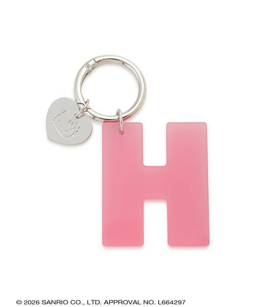 sanrio house(サンリオハウス)の「ハローキティイニシャルチャーム【H】(キーケース/キーアクセサリー・レディース・ホワイト/ライトブルー/ライトピンク/ブラック・F)」の7枚目の写真