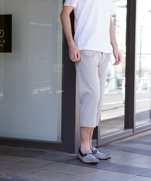 HIDEAWAYS NICOLE(ハイダウェイニコル)の「ガムストレッチヘリンボンクロップドパンツ(その他パンツ・メンズ・オフホワイト/ネイビー×ホワイト/ブラック・X-LARGE/LARGE/MEDIUM/SMALL)」の19枚目の写真