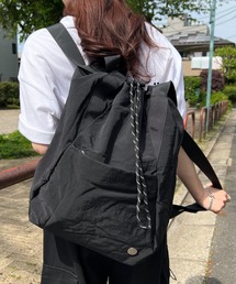 【A4収納可】2wayドローストリングナイロンバックパック トートバッグ