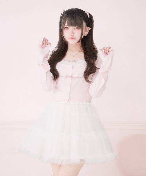 Pal elfy(パルエルフィー)の「バレエコアアンサンブルトップス(アンサンブル・レディース・ピンク/ブルー系その他/ブラック・フリー)」の22枚目の写真