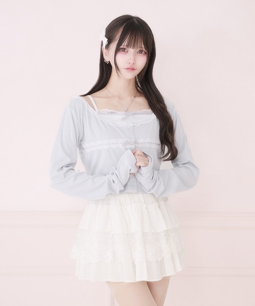 Pal elfy(パルエルフィー)の「バレエコアアンサンブルトップス(アンサンブル・レディース・ピンク/ブルー系その他/ブラック・フリー)」の16枚目の写真