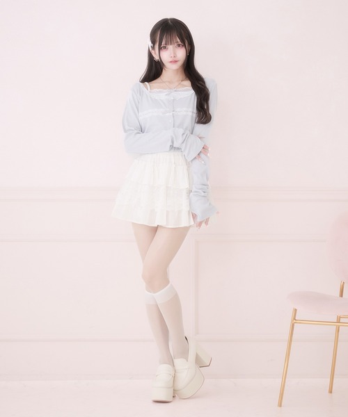 Pal elfy(パルエルフィー)の「バレエコアアンサンブルトップス(アンサンブル・レディース・ピンク/ブルー系その他/ブラック・フリー)」の17枚目の写真