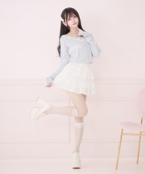 Pal elfy(パルエルフィー)の「バレエコアアンサンブルトップス(アンサンブル・レディース・ピンク/ブルー系その他/ブラック・フリー)」の18枚目の写真
