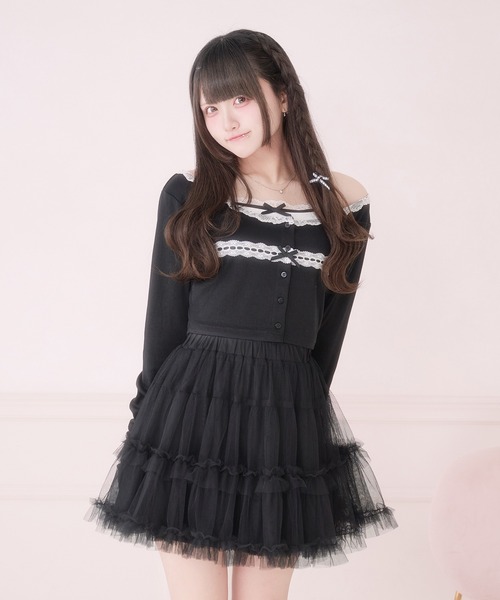 Pal elfy(パルエルフィー)の「バレエコアアンサンブルトップス(アンサンブル・レディース・ピンク/ブルー系その他/ブラック・フリー)」の7枚目の写真