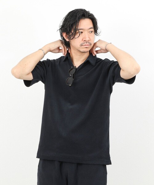 NOLLEY’S（ノーリーズ）の「《セットアップ対応》パイルポロシャツ 26SS（ポロシャツ・メンズ・ネイビー/ブルー/グレー・S/M/L/XL）」の19枚目の写真
