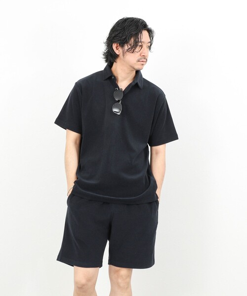 NOLLEY’S（ノーリーズ）の「《セットアップ対応》パイルポロシャツ 26SS（ポロシャツ・メンズ・ネイビー/ブルー/グレー・S/M/L/XL）」の16枚目の写真