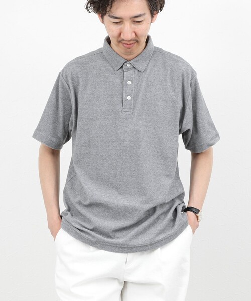 NOLLEY’S（ノーリーズ）の「《セットアップ対応》パイルポロシャツ 26SS（ポロシャツ・メンズ・ネイビー/ブルー/グレー・S/M/L/XL）」の10枚目の写真