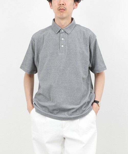 NOLLEY’S（ノーリーズ）の「《セットアップ対応》パイルポロシャツ 26SS（ポロシャツ・メンズ・ネイビー/ブルー/グレー・S/M/L/XL）」の9枚目の写真
