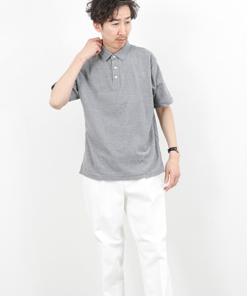 NOLLEY’S（ノーリーズ）の「《セットアップ対応》パイルポロシャツ 26SS（ポロシャツ・メンズ・ネイビー/ブルー/グレー・S/M/L/XL）」の7枚目の写真