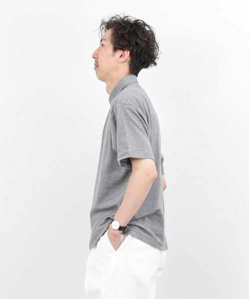 NOLLEY’S（ノーリーズ）の「《セットアップ対応》パイルポロシャツ 26SS（ポロシャツ・メンズ・ネイビー/ブルー/グレー・S/M/L/XL）」の5枚目の写真