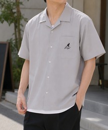 【KANGOL/カンゴール】マックハウス限定! フェイクレイヤード オープンカラー シャツ 速乾