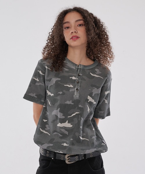 ASSORT DRAW CODE HENRY NECK THERMAL T-SHIRT / アソートドローコード