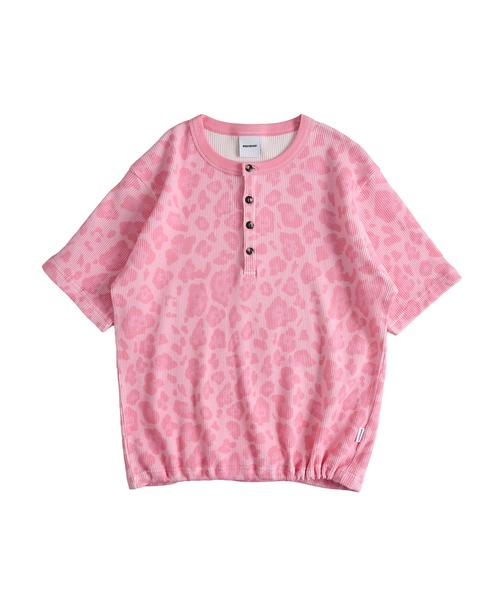 WISH FOR EVER（ウィッシュフォーエバー）の「ASSORT DRAW CODE HENRY NECK THERMAL T-SHIRT / アソートドローコードヘンリーネックサーマルTシャツ（Tシャツ/カットソー・メンズ・グリーン/リアルツリーカモ/グレー系その他/ブラック/グレー/ピンク・SMALL/MEDIUM/LARGE）」の11枚目の写真