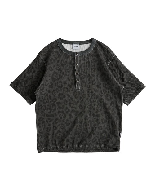 WISH FOR EVER（ウィッシュフォーエバー）の「ASSORT DRAW CODE HENRY NECK THERMAL T-SHIRT / アソートドローコードヘンリーネックサーマルTシャツ（Tシャツ/カットソー・メンズ・グリーン/リアルツリーカモ/グレー系その他/ブラック/グレー/ピンク・SMALL/MEDIUM/LARGE）」の8枚目の写真
