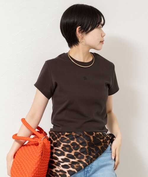 NOLLEY’S（ノーリーズ）の「【nolnol/ノルノル】ウォッシャブルクルーネックTee（Tシャツ/カットソー・レディース・ネイビー/ブラウン/ホワイト・38）」の22枚目の写真