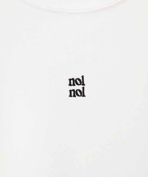 NOLLEY’S（ノーリーズ）の「【nolnol/ノルノル】ウォッシャブルクルーネックTee（Tシャツ/カットソー・レディース・ネイビー/ブラウン/ホワイト・38）」の6枚目の写真