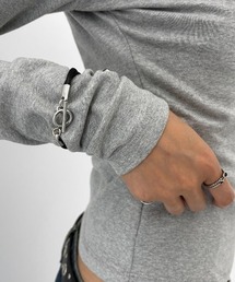 BLACKUP（ブラックアップ）の「マンテルシープレザーストラップブレスレット（羊革）（ブレスレット）」