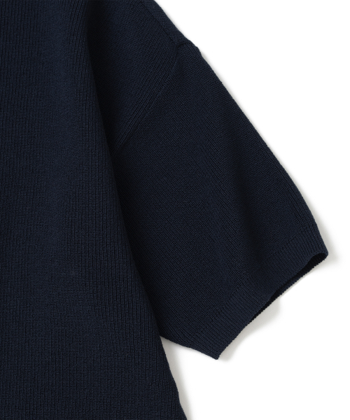 KNITTED(ニッティド)の「クールエバー ヘンリーネック 半袖ニット NAVY(ニット/セーター・レディース・その他・MEDIUM/LARGE/X-LARGE)」の4枚目の写真
