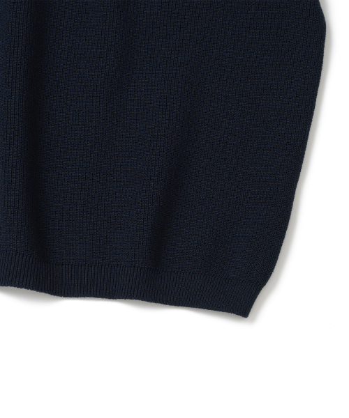 KNITTED(ニッティド)の「クールエバー ヘンリーネック 半袖ニット NAVY(ニット/セーター・レディース・その他・MEDIUM/LARGE/X-LARGE)」の5枚目の写真