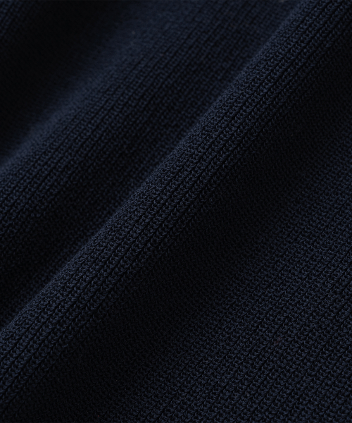KNITTED(ニッティド)の「クールエバー ヘンリーネック 半袖ニット NAVY(ニット/セーター・レディース・その他・MEDIUM/LARGE/X-LARGE)」の6枚目の写真