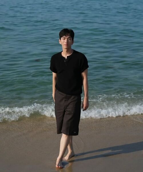 KNITTED(ニッティド)の「クールエバー ヘンリーネック 半袖ニット NAVY(ニット/セーター・レディース・その他・MEDIUM/LARGE/X-LARGE)」の13枚目の写真