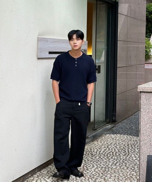 KNITTED(ニッティド)の「クールエバー ヘンリーネック 半袖ニット NAVY(ニット/セーター・レディース・その他・MEDIUM/LARGE/X-LARGE)」の15枚目の写真