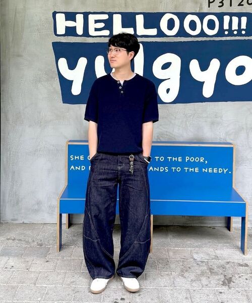 KNITTED(ニッティド)の「クールエバー ヘンリーネック 半袖ニット NAVY(ニット/セーター・レディース・その他・MEDIUM/LARGE/X-LARGE)」の17枚目の写真