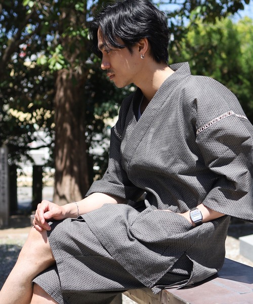 ルームウェア・パジャマ nanafu premium yukata blue 浴衣ルームウェア