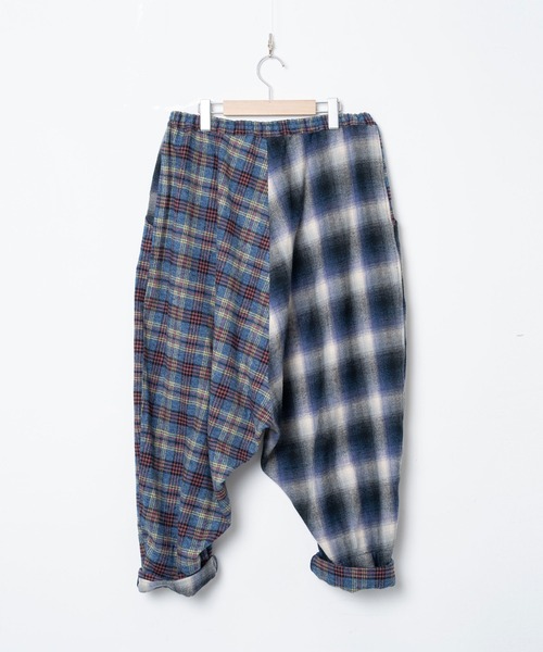 STOF（ストフ）の「STOF/ストフ/Half flannel check Wide Pants（その他パンツ・メンズ・グレー/ブルー・S/M）」の16枚目の写真