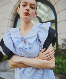トップス ORGUE Volume frill shirt Volume frill shirt/ボリュームフリルシャツ（シャツ/ブラウス