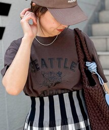 Rie Miller（リエミラー）の「【GULFCOAST SPORTSWEAR/ガルフ コースト スポーツウェア】別注プリントＴシャツ（Tシャツ/カットソー）」