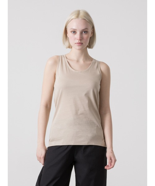 DIMENSIONE danza(ディメンシオーネ ダンツァ)の「ライトジャージータンクトップ(Tシャツ/カットソー・レディース・ブラック系/ベージュ/ホワイト・SMALL)」の3枚目の写真