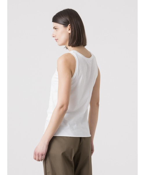 DIMENSIONE danza(ディメンシオーネ ダンツァ)の「ライトジャージータンクトップ(Tシャツ/カットソー・レディース・ブラック系/ベージュ/ホワイト・SMALL)」の4枚目の写真