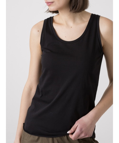 DIMENSIONE danza(ディメンシオーネ ダンツァ)の「ライトジャージータンクトップ(Tシャツ/カットソー・レディース・ブラック系/ベージュ/ホワイト・SMALL)」の7枚目の写真