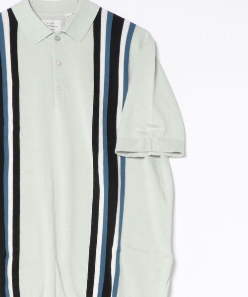 Ben Sherman(ベンシャーマン)の「バーティカルストライプポロ(ポロシャツ・メンズ・ライトブルー/ライトグリーン/ダークネイビー・LARGE/SMALL/MEDIUM/X-LARGE)」の14枚目の写真