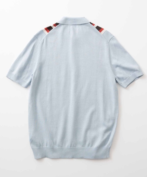 Ben Sherman(ベンシャーマン)の「バーティカルストライプポロ(ポロシャツ・メンズ・ライトブルー/ライトグリーン/ダークネイビー・LARGE/SMALL/MEDIUM/X-LARGE)」の7枚目の写真