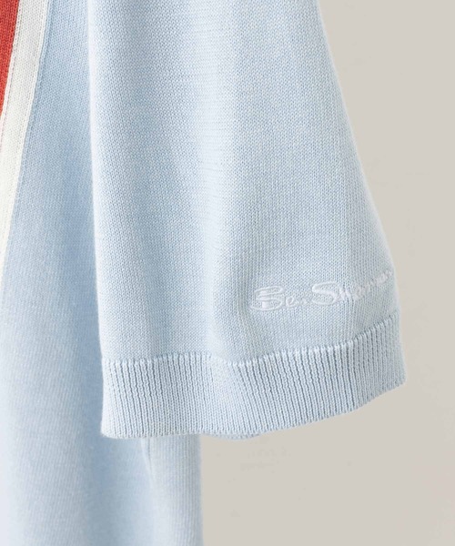 Ben Sherman(ベンシャーマン)の「バーティカルストライプポロ(ポロシャツ・メンズ・ライトブルー/ライトグリーン/ダークネイビー・LARGE/SMALL/MEDIUM/X-LARGE)」の8枚目の写真