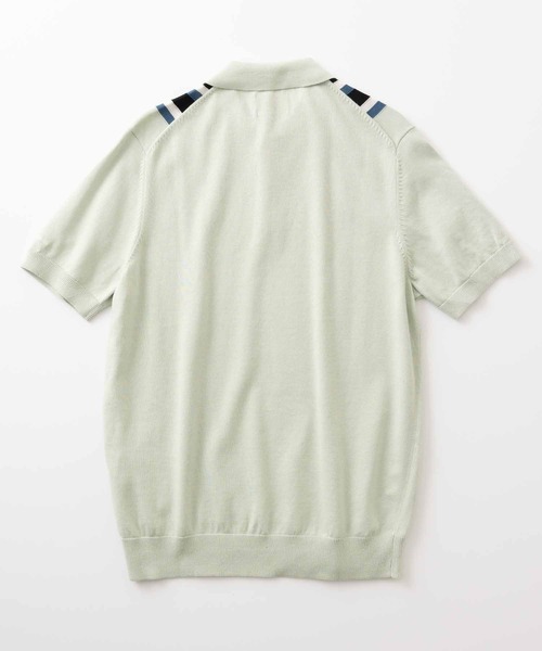 Ben Sherman(ベンシャーマン)の「バーティカルストライプポロ(ポロシャツ・メンズ・ライトブルー/ライトグリーン/ダークネイビー・LARGE/SMALL/MEDIUM/X-LARGE)」の12枚目の写真
