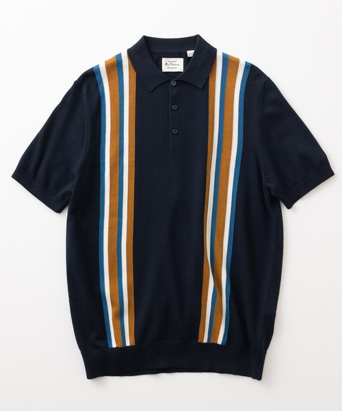 Ben Sherman(ベンシャーマン)の「バーティカルストライプポロ(ポロシャツ・メンズ・ライトブルー/ライトグリーン/ダークネイビー・LARGE/SMALL/MEDIUM/X-LARGE)」の17枚目の写真