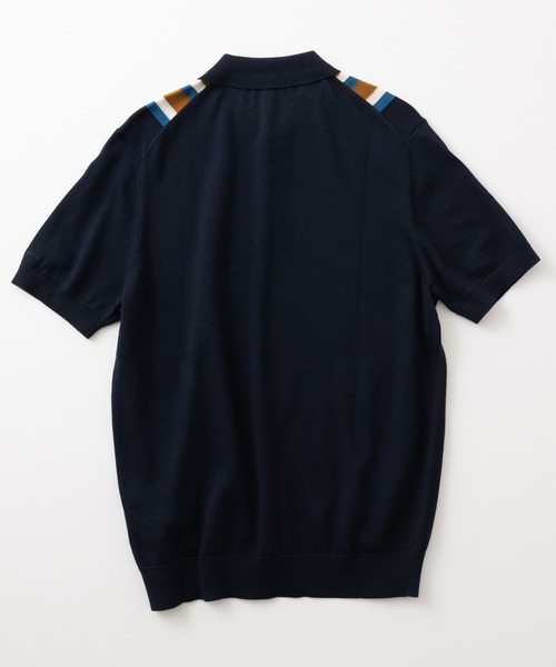 Ben Sherman(ベンシャーマン)の「バーティカルストライプポロ(ポロシャツ・メンズ・ライトブルー/ライトグリーン/ダークネイビー・LARGE/SMALL/MEDIUM/X-LARGE)」の15枚目の写真