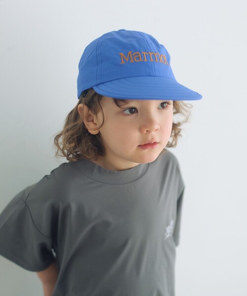 MARMOT(マーモット)の「【別注】<Marmot>ロングビル キャップ(キャップ・キッズ・ダークグレー/ベージュ/ロイヤルブルー・FREE)」の1枚目の写真