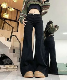 フレアデニムパンツ