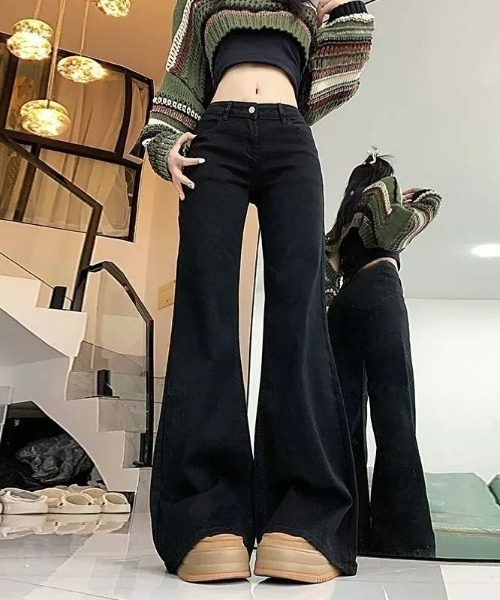 REBALANCE(リバランス)の「フレアデニムパンツ(デニムパンツ・レディース・B/A・MEDIUM/SMALL/LARGE)」の1枚目の写真