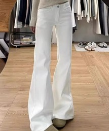 フレアデニムパンツ
