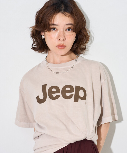 FREAK'S STORE(フリークスストア)の「ジープ ロゴTシャツ(Tシャツ/カットソー・レディース・チャコールグレー/ベージュ/ブラウン・フリ-)」の17枚目の写真