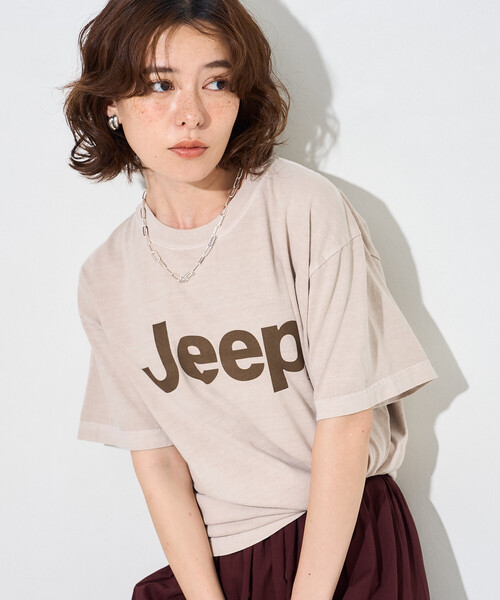 FREAK'S STORE(フリークスストア)の「ジープ ロゴTシャツ(Tシャツ/カットソー・レディース・チャコールグレー/ベージュ/ブラウン・フリ-)」の20枚目の写真