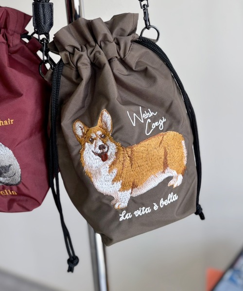 cepo(セポ)の「【WEB限定】アニマル刺繍コードミニショルダーポーチバッグ2(ショルダーバッグ・レディース・ブラウン/レッド・FREE)」の2枚目の写真